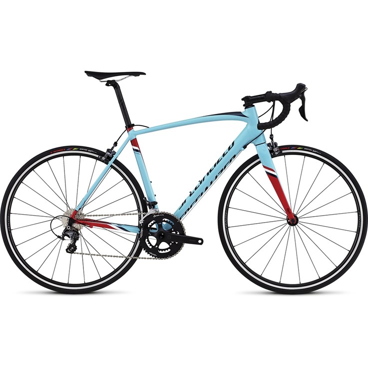 Specialized Allez Expert DSW SL Gloss Light Blue/Red/Tarmac Black/Navy/White