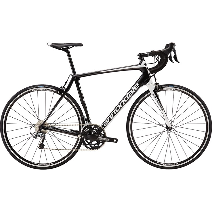 Cannondale Synapse Carbon Tiagra Jet Black with Magnesium White and Nearly Black, Gloss