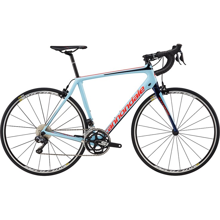 Cannondale Synapse Carbon Ultegra Di2 Atmosphere Blue with Acid Red and Midnight Blue, Gloss