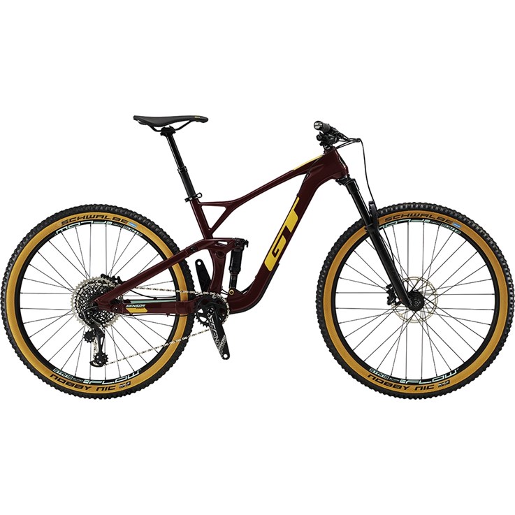 GT Sensor Carbon Expert Wine Red with Gumwall and Glacier Mint