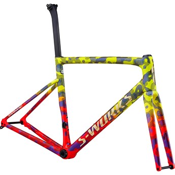 Specialized Tarmac SL6 S-Works Disc Frameset Gloss Team Yellow/Rocket Red/Tarmac Black/Chameleon/Gold Foil