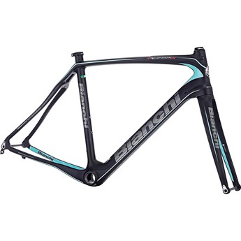 Bianchi Infinito CV Disc Rampaket eller Ram Black Matt/Graphite Logo/Celeste Fluorescent Line