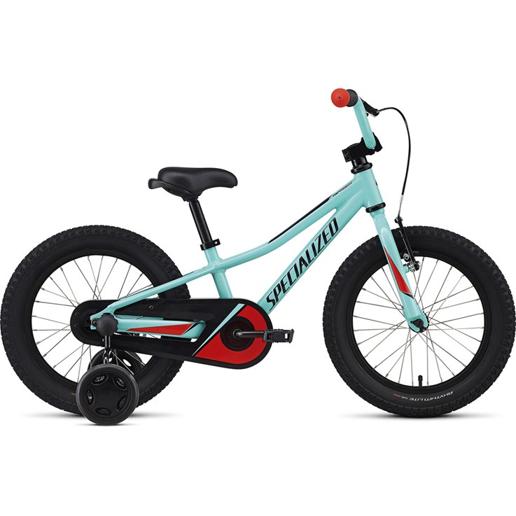 Specialized Riprock med Fotbroms 16" (Hjulstorlek) INT Gloss Light Turquoise/Nordic Red/Black