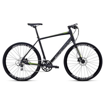 Specialized Sirrus Comp Disc Svart/Grafitgrågrå/Neongrön