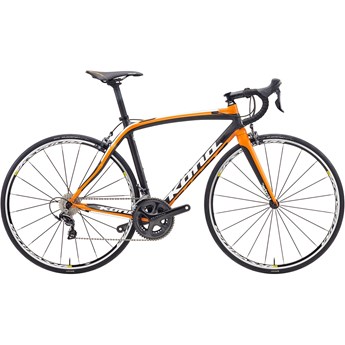 Kona Zing Supreme White/Black/Orange On Matt Carbon/Orange