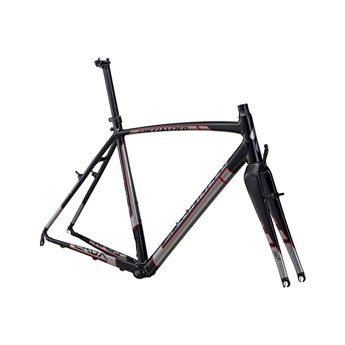 Specialized Crux E5 Bara Ram (Frameset) Svart/Askgrå/Röd