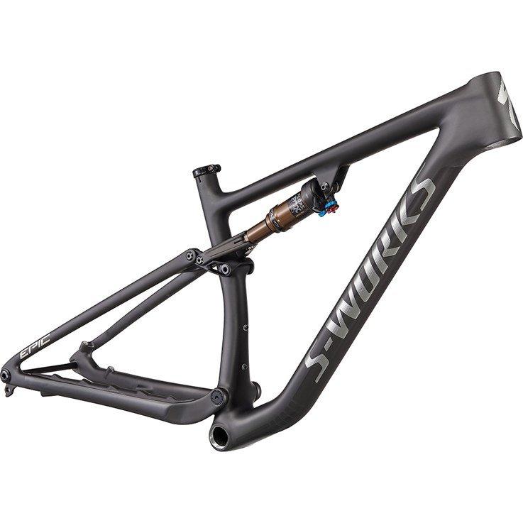 Specialized Epic Evo S-Works Frame Satin Brushed Black Liquid Metal/Chrome Foil Logos