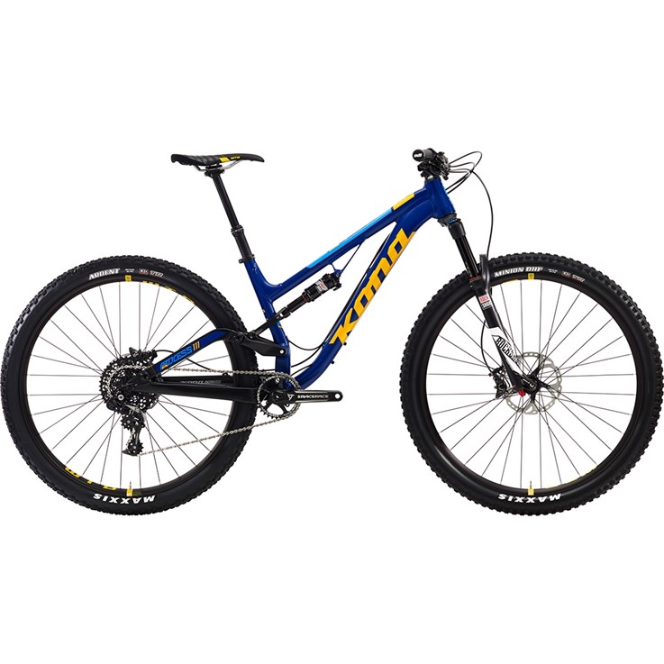 Kona 111 Process Deluxe Matt Navy and Black with Gloss Yellow and Blue Decals
