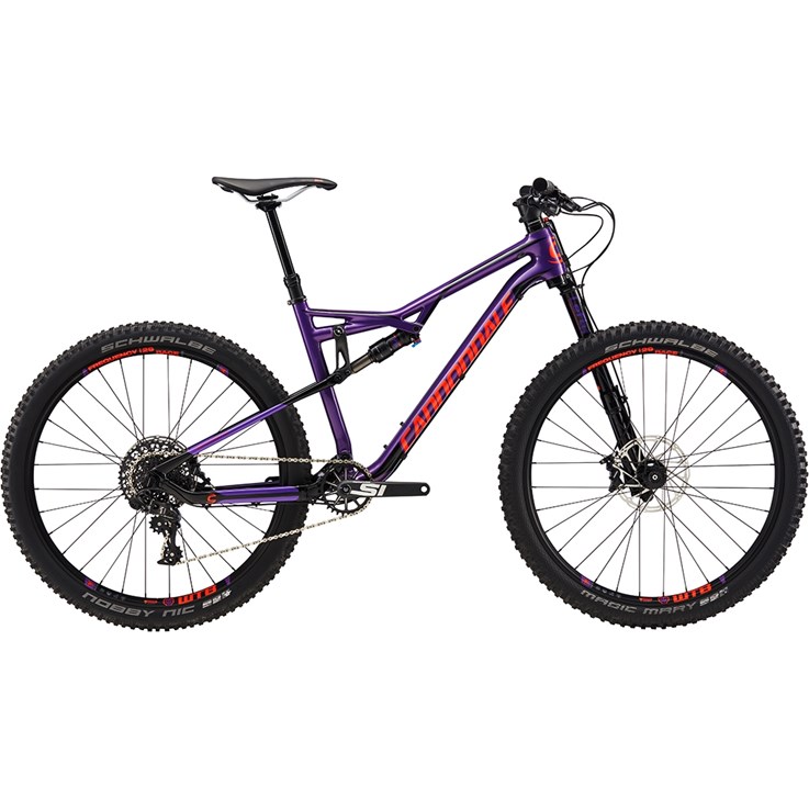 Cannondale Habit Carbon SE Mountain Purple with Jet Black and Acid Red