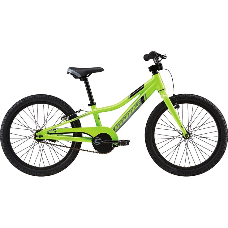 Cannondale Trail 20 Single-Speed Boys Berserker Green with Jet Black and Stealth Grey, Gloss