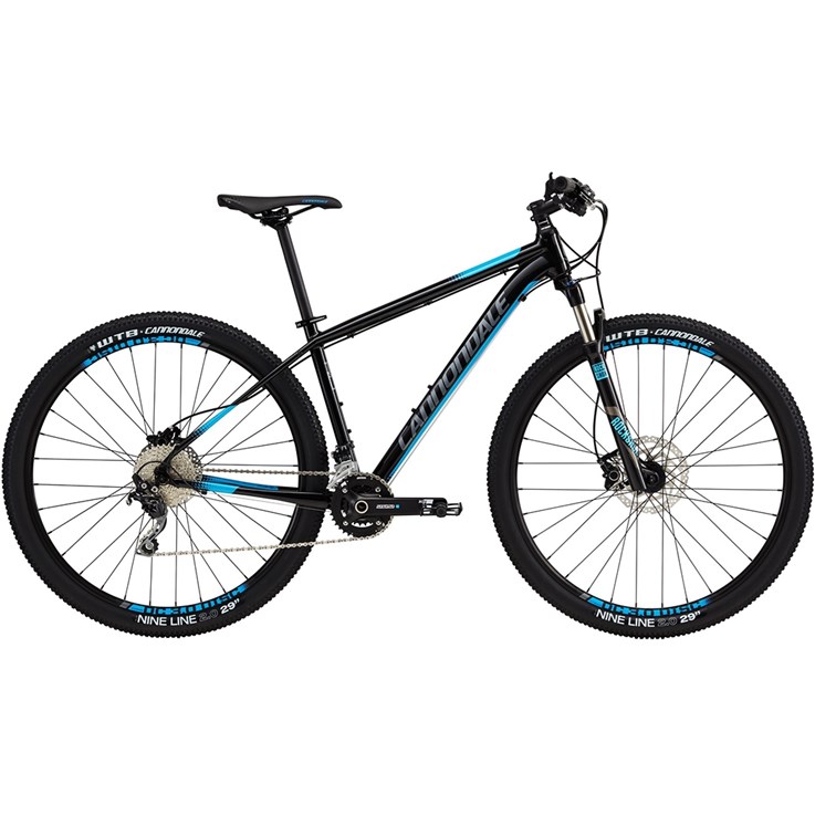 Cannondale Trail 3 Jet Black with Charcoal Gray and Trail Blue, Gloss