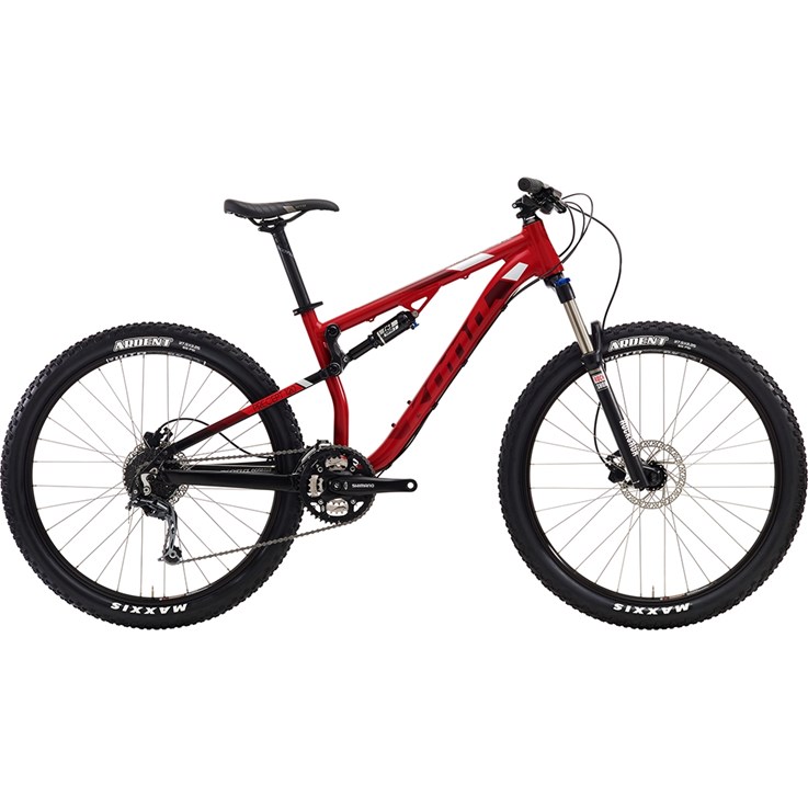 Kona Precept 120 Matt Dark Red and Black with Black and Silver Decals