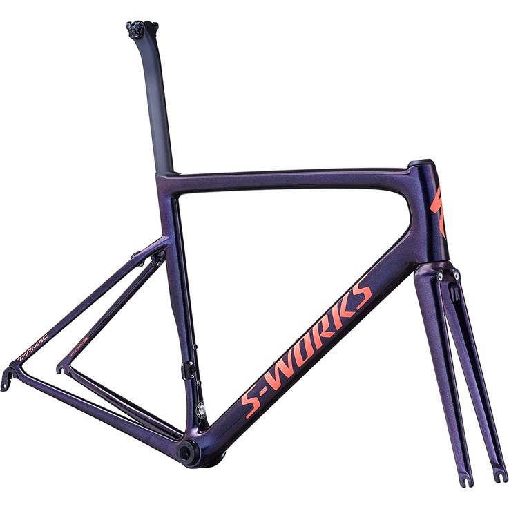 Specialized Tarmac SL6 S-Works Frameset Gloss Chameleon Flake/Satin Acid Red/Clean