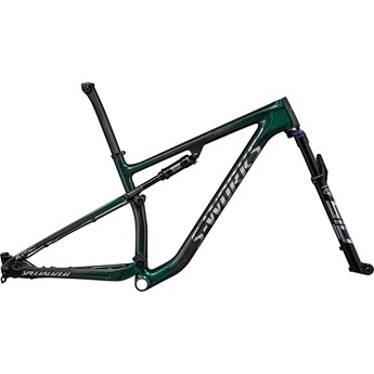 Specialized Epic S-Works Frameset Gloss Green Tint Fades Over Carbon/Chrome