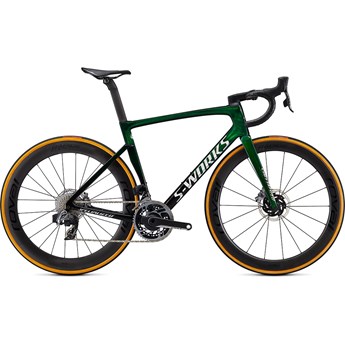 Specialized Tarmac SL7 S-Works eTAP Green Tint Fade Over Spectraflair/Chrome