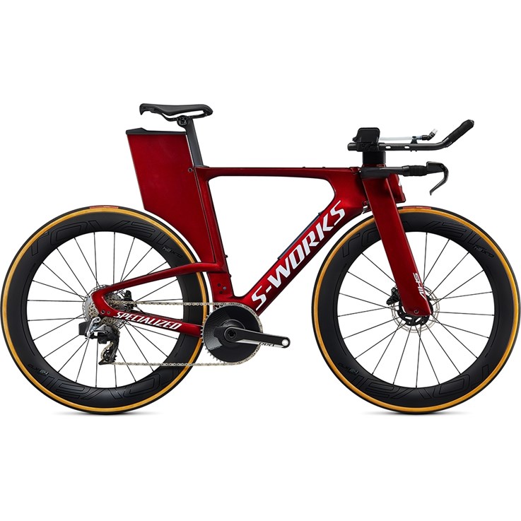 Specialized Shiv S-Works Disc Etap Gloss Metallic Crimson/Chrome/Clean