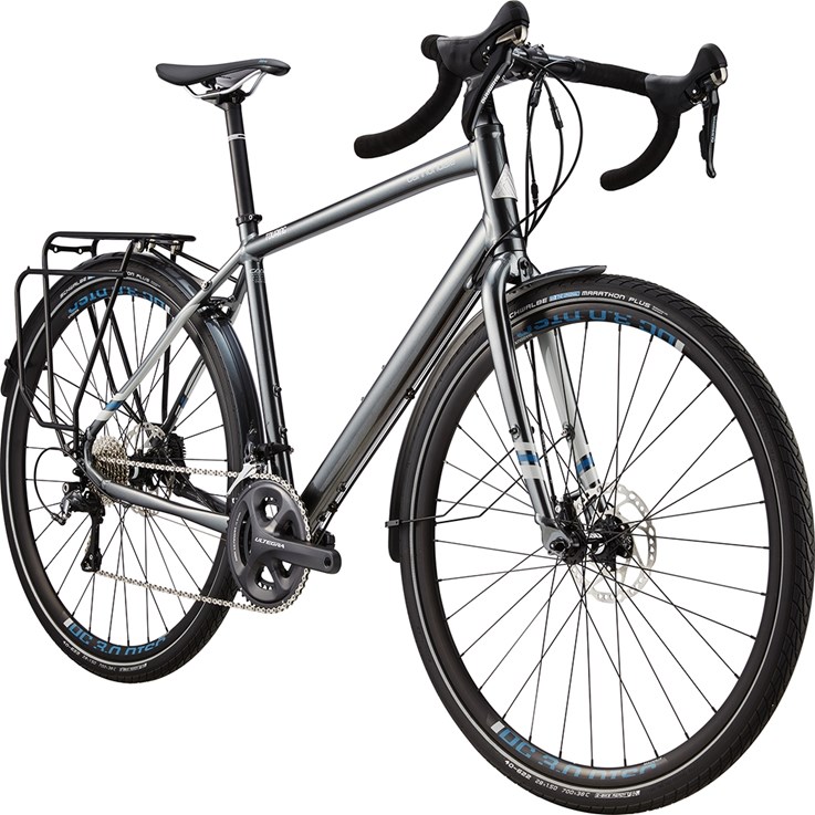 Cannondale Touring Ultimate Charcoal Grey with Primer and Blue Collar, Matte