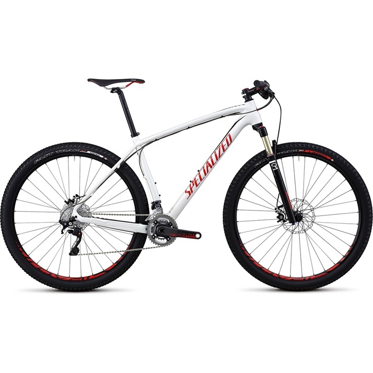 Specialized Stumpjumper Hardtail Expert Kolfiber 29 Vit/Svart/Röd