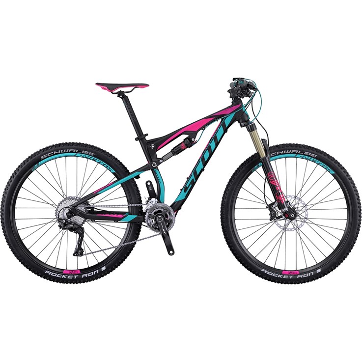 Scott Contessa Spark 700 Grön, Rosa och Mönstrad Grön på Mattsvart