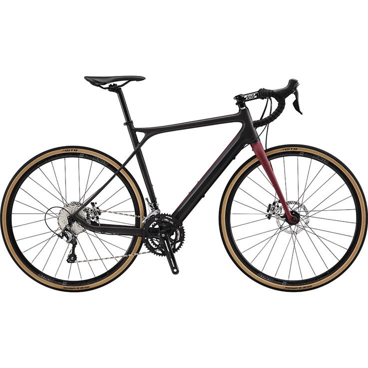 GT Grade Carbon Elite Satin Black and Wine Red with Wine Red and Grey 2019