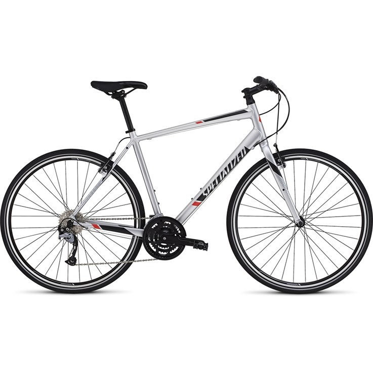 Specialized Sirrus Sport Light Silver/Black/Rocket Red
