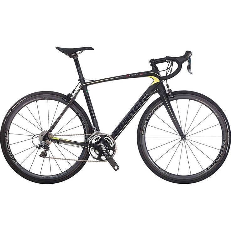 Bianchi Infinito CV Dura-Ace Black Matt/Black Glossy Logo/Yellow Fluo Line