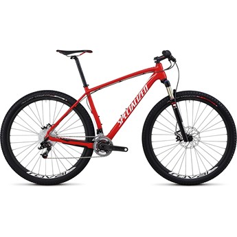 Specialized Stumpjumper Hardtail Marathon Kolfiber 29 Röd/Vit