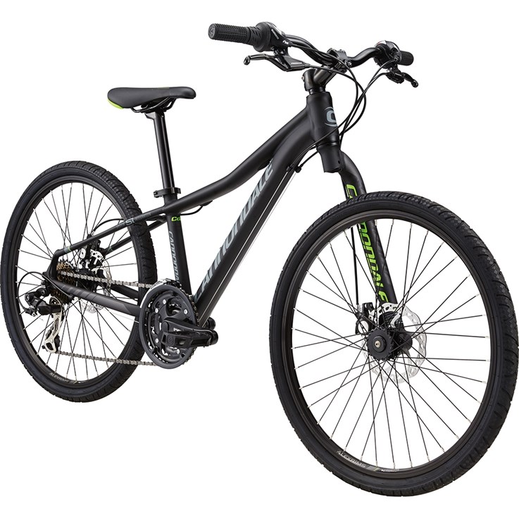 Cannondale Street 24 Kids Jet Black with Berserker Green, Stealth Grey and Nearly Black, Matte