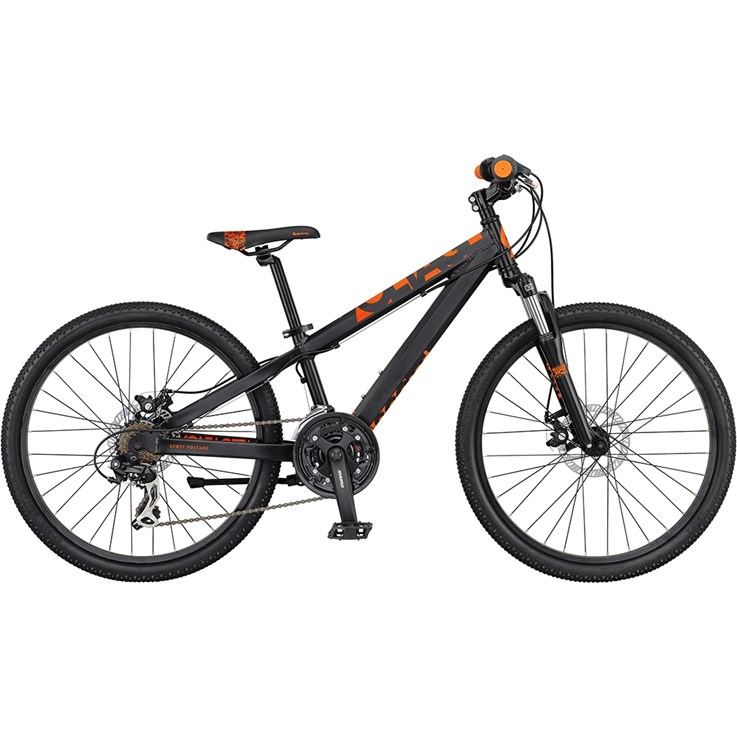 Scott Voltage JR 24 Disc med Skivbromsar Mönstrad Orange på Svart