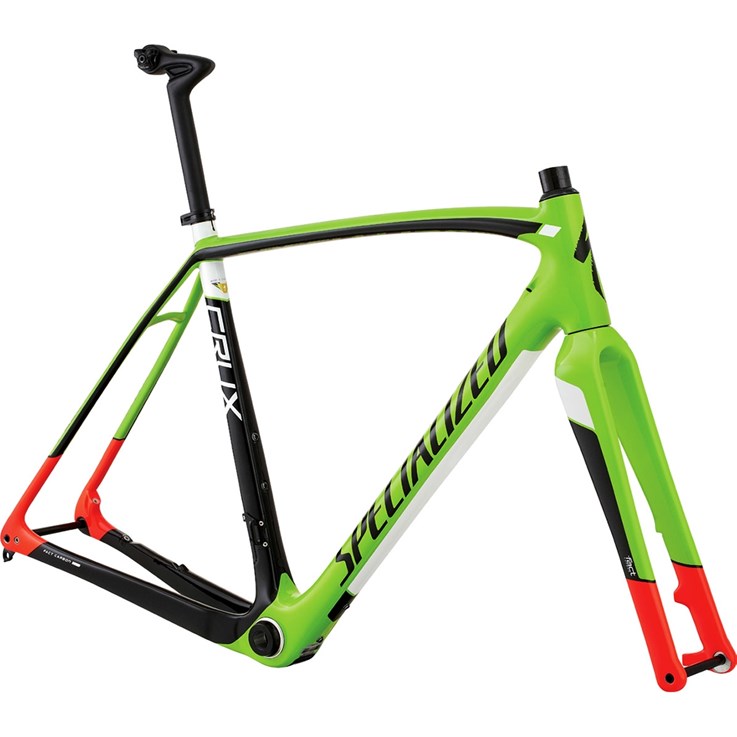 Specialized Crux Pro Disc Frame Gloss Monster Green/Rocket Red/Tarmac Black/White