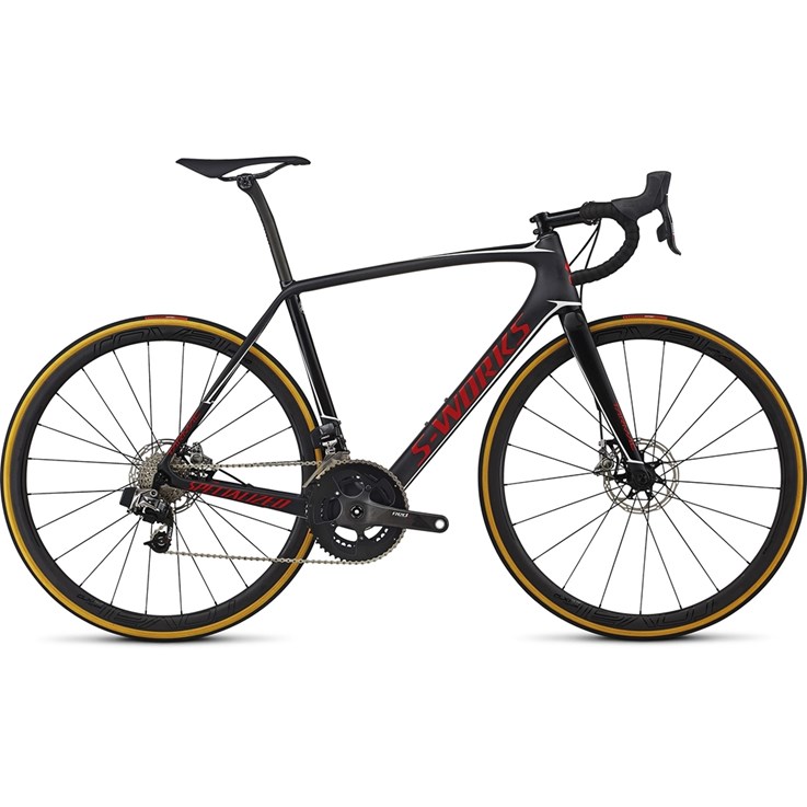 Specialized S-Works Tarmac Disc Etap Satin/Gloss Carbon/Flo Red/Metallic White