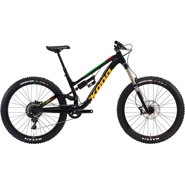 Kona 167 Process Matt Black with Gloss Green, Yellow and Red Decals