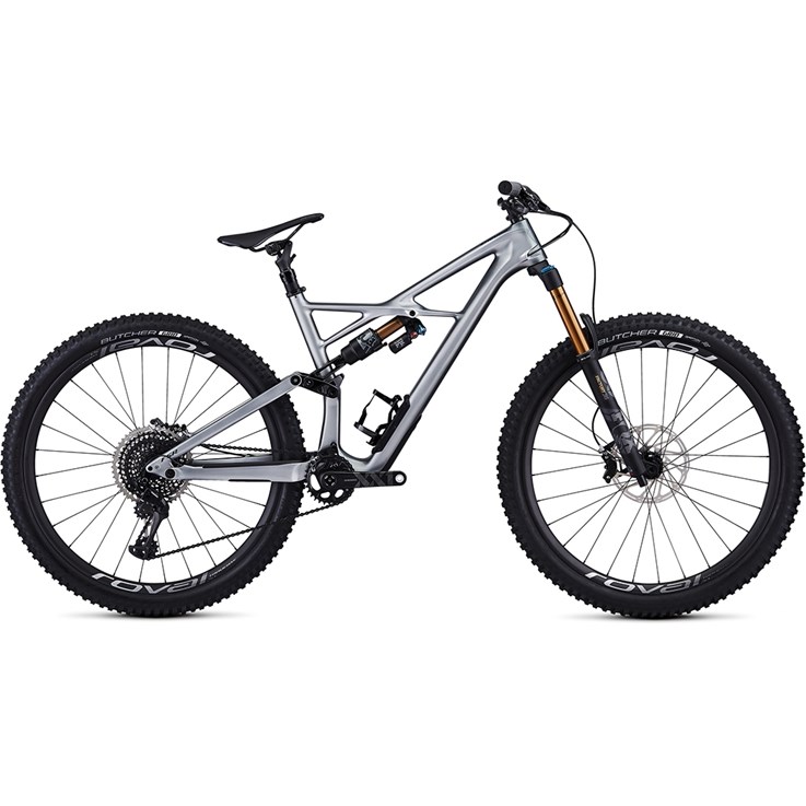 Specialized Enduro FSR S-Works Carbon 29 6Fattie Gloss Flake Silver Form Fade/Tarmac Black