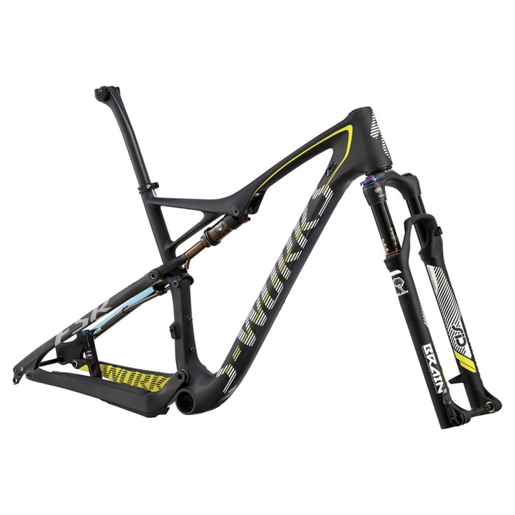 Specialized S-Works Epic FSR Carbon 29 Frameset (Rampaket) Carb/White/Lt Blue/Brt Yellow