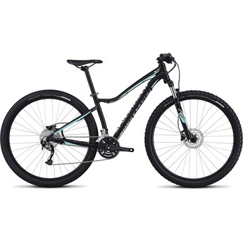 Specialized Jett Sport 29 Satin Tarmac Black/Light Turquoise/Metallic White Silver