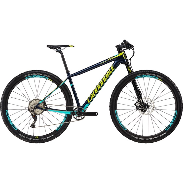 Cannondale F-Si Carbon 2 Midnight Blue with Neon Spring, Turquoise, Gloss