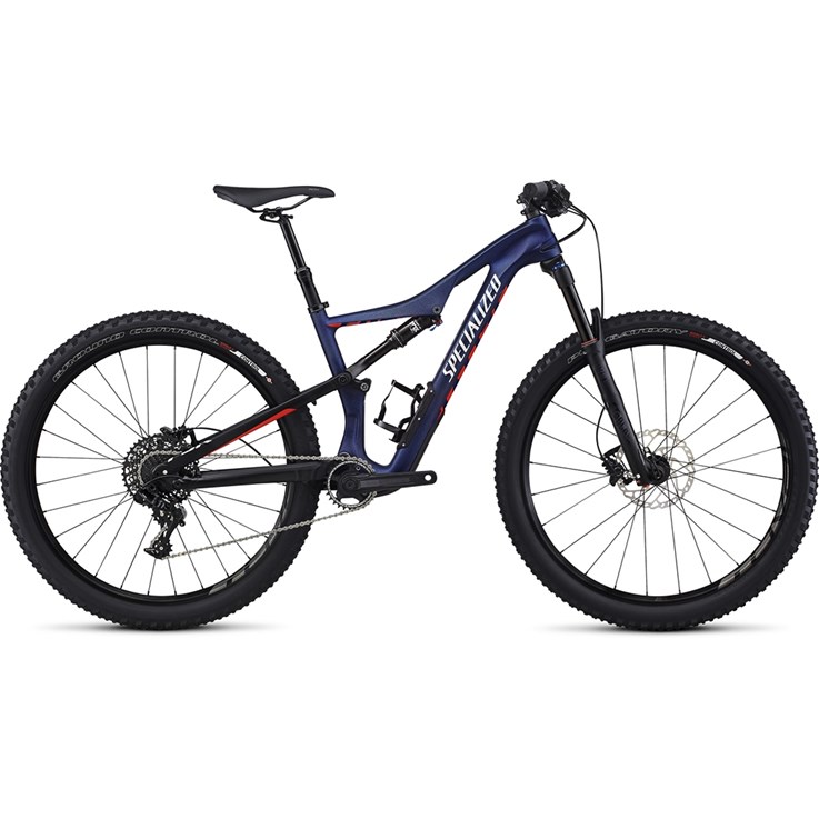 Specialized Camber Women's FSR Comp Carbon 650B Satin Nibali Blue/Nordic Red/Flake Silver