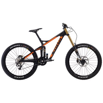 Kona Supreme Operator Matt Unidirectional Carbon and Orange with Matt Black Stays