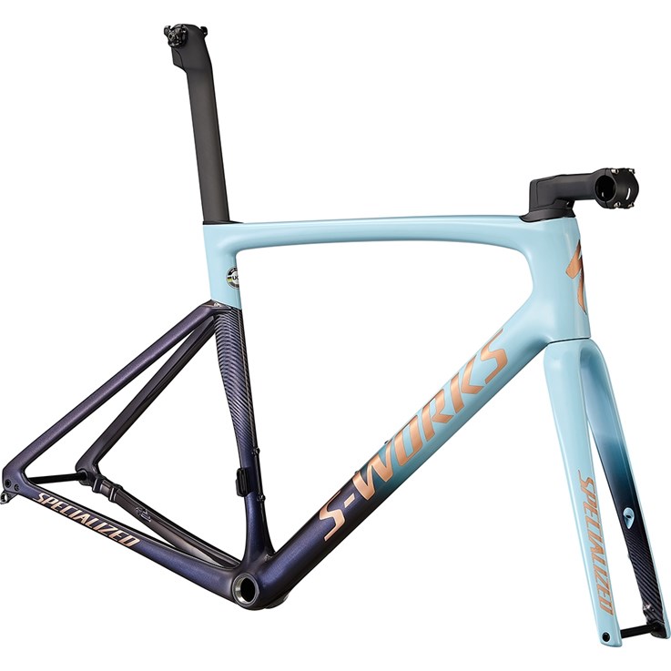 Specialized Tarmac SL7 S-Works Frameset Arctic Blue/Dusty Blue Fade/Satin Bronze Foil