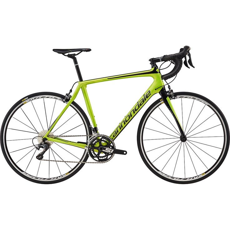 Cannondale Synapse Carbon Ultegra Acid Green with Jet Black and Charcoal Gray, Gloss