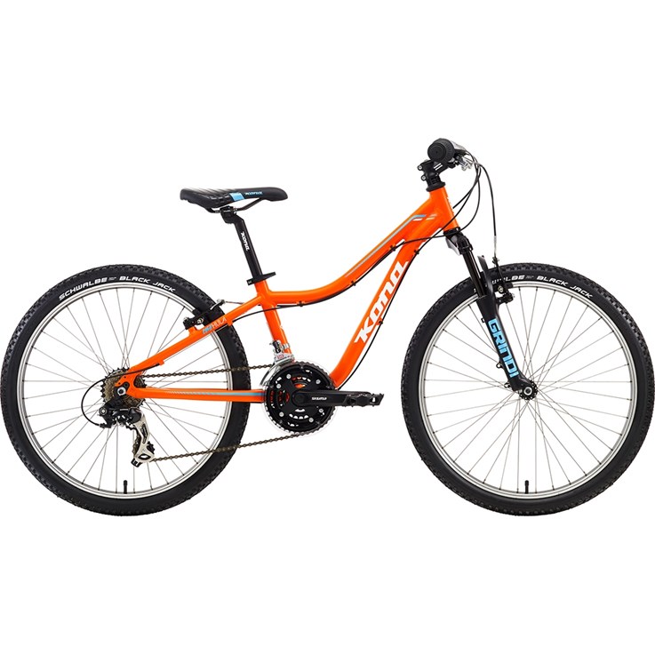 Kona Hula Matt Orange with White and Cyan Decals