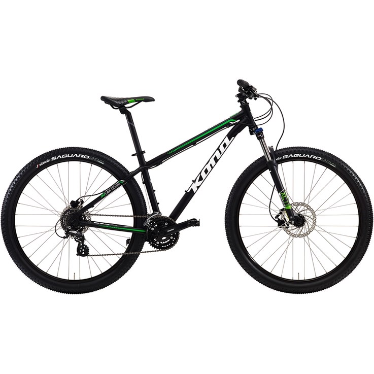 Kona Lava Dome Matt Black with White and Green Decals