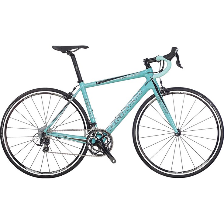 Bianchi Intrepida Dama Celeste/Black Outline Logo/White Line