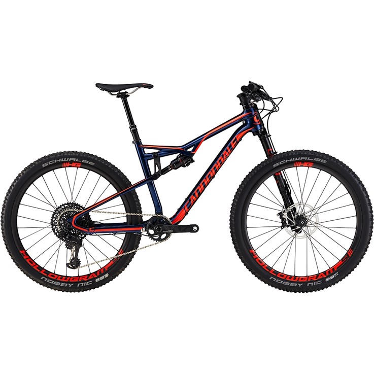 Cannondale Habit Carbon 1 Midnight Blue with Acid Red, Gloss