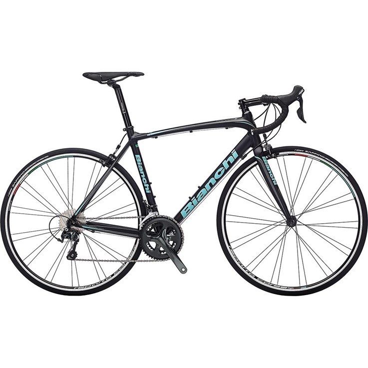 Bianchi Impulso Tiagra Black Matt/Celeste Matt Logo/Graphite Line