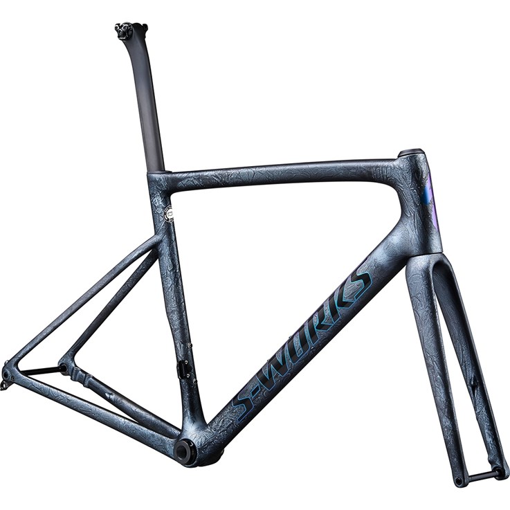 Specialized Tarmac SL6 S-Works Disc Frameset Satin Granite/Blue Green Foil