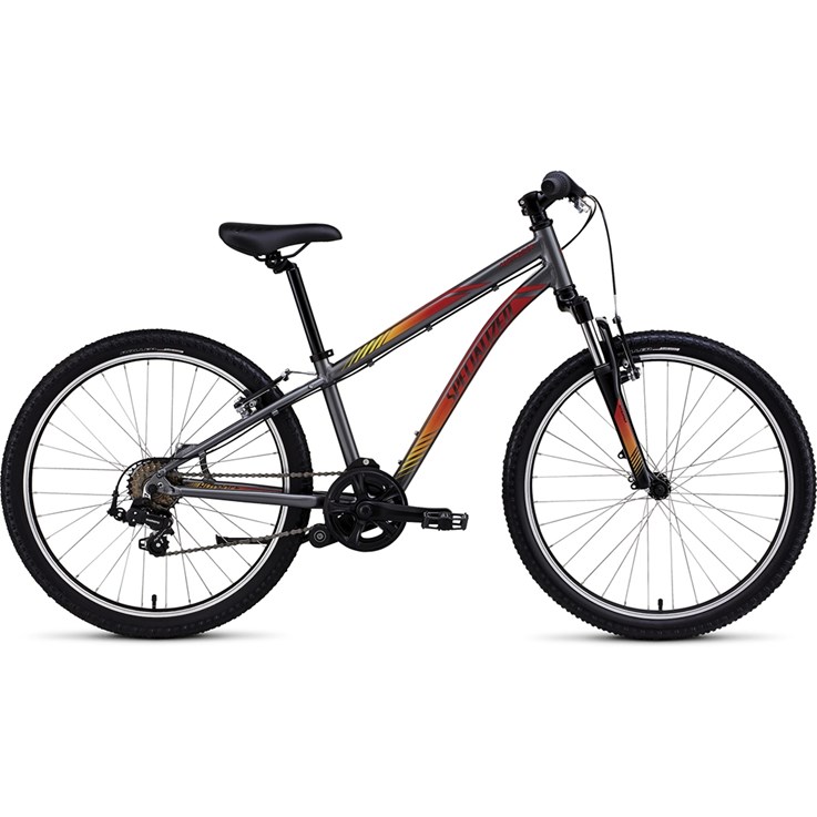 Specialized Hotrock 24 7 Speed Boys Charcoal/Red-Yellow Fade