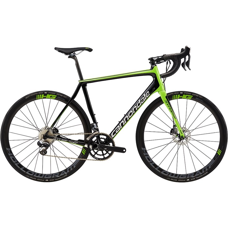 Cannondale Synapse Hi-Mod Disc Team Jet Black with Berzerker Green and Chrome, Gloss