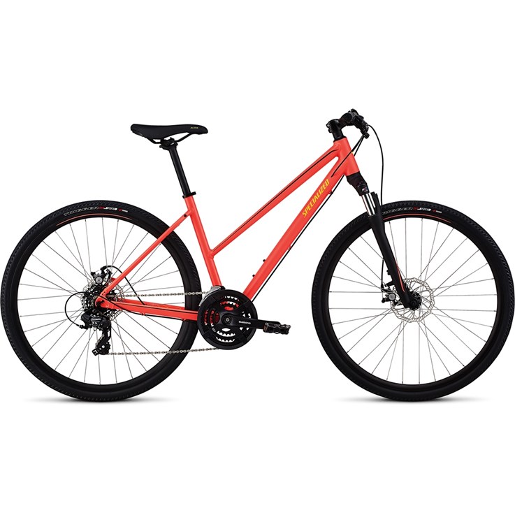 Specialized Ariel Mech Disc Step-Through Int Acid Red/Limon/Tarmac Black