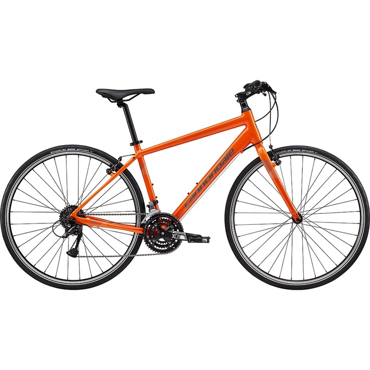 Cannondale Quick 6 Hazard Orange, with Charcoal Gray and Fine Silver, Reflective Detail, Gloss